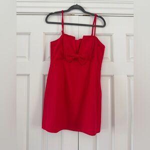 🔥NWT French Connection Whisper Twist Strapless Red Dress (Straps Included)